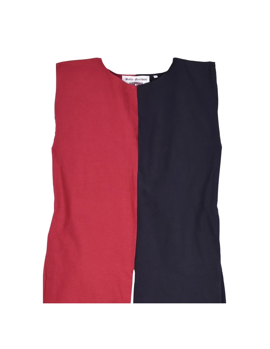 Surcot Médiéval Bipart Rouge-noir ⚔️ Boutique Épées