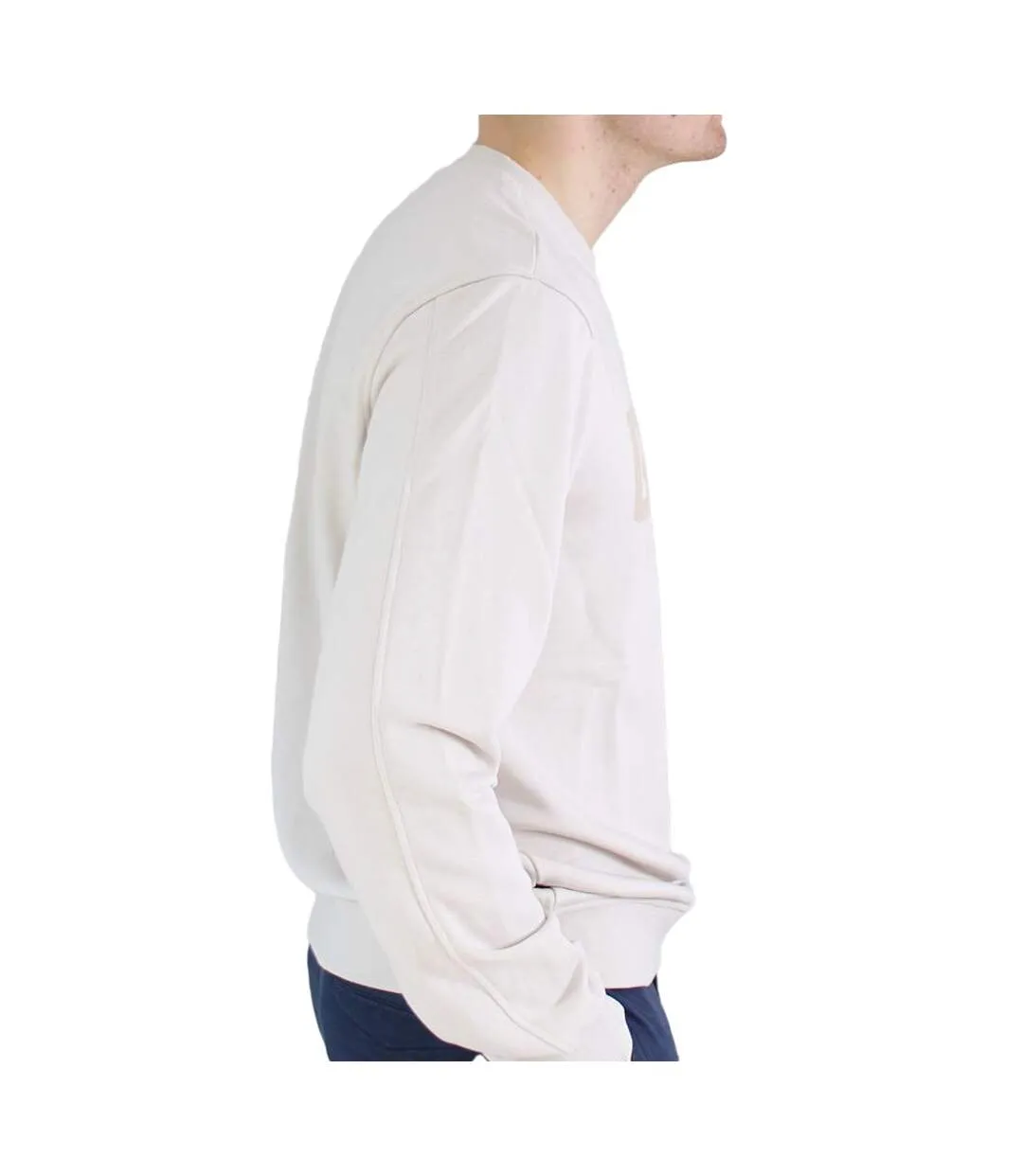 Sweat Blanc Homme Guess Beau Cn Fleece