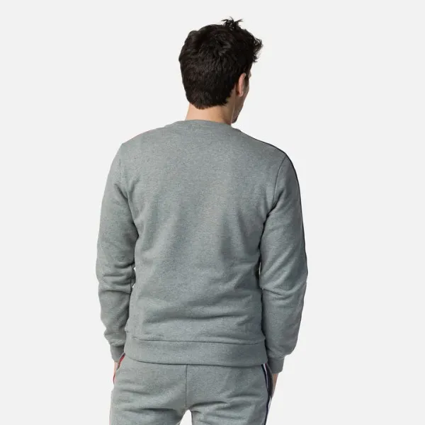 Sweat Rossignol Homme Flag Col Rond Gris | Schuss Sport