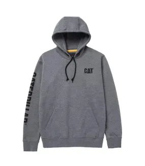 Sweat à capuche avec logo pour hommes gris foncé Caterpillar