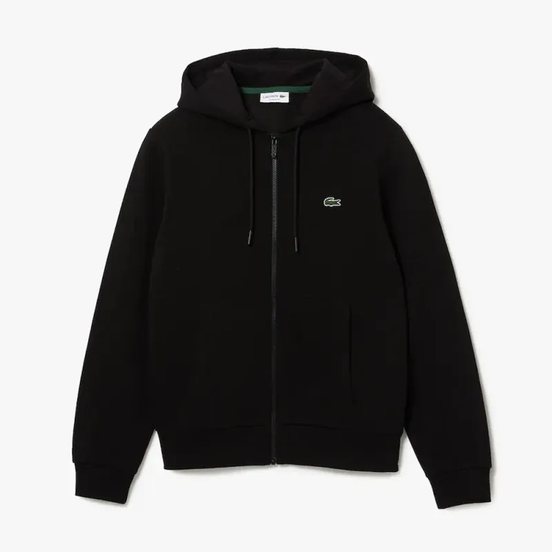 Sweatshirt zippé à capuche Lacoste SPORT avec empiècements en mesh