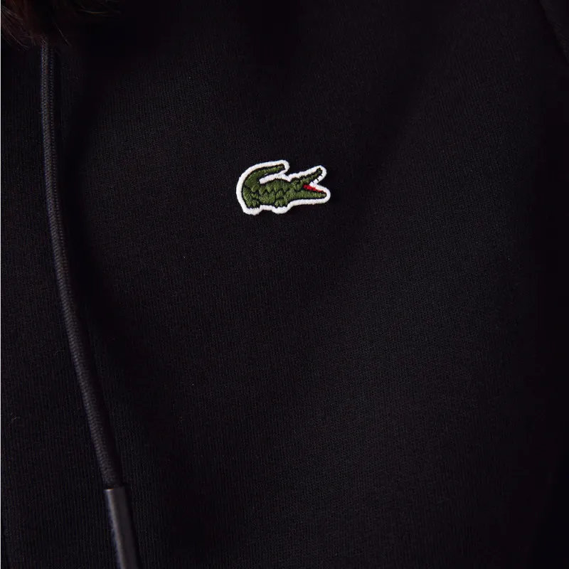 Sweatshirt zippé à capuche Lacoste SPORT avec empiècements en mesh