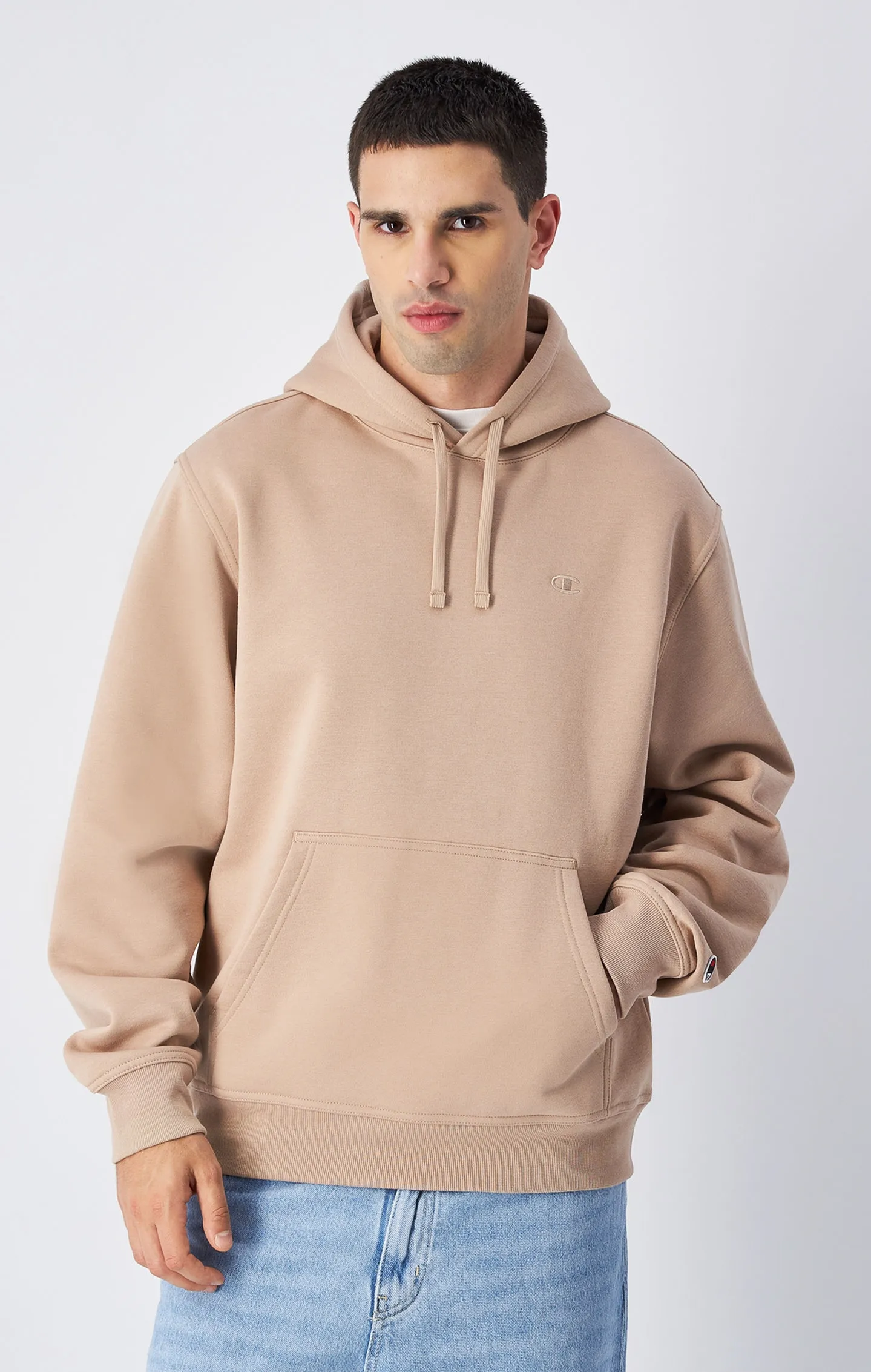 Sweatshirt à capuche en molleton avec logo ton sur ton | Champion France