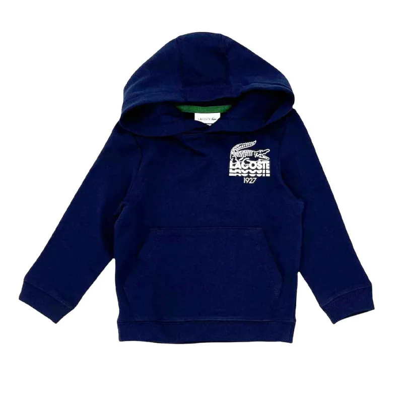 Sweatshirt à capuche Lacoste Enfant en coton avec marquage crocodile