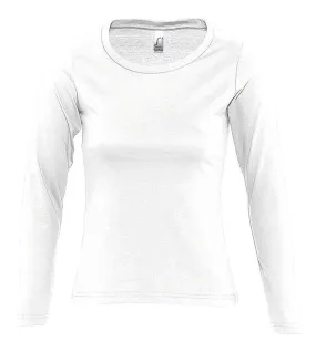 T-shirt manches longues FEMME - 11425 - blanc