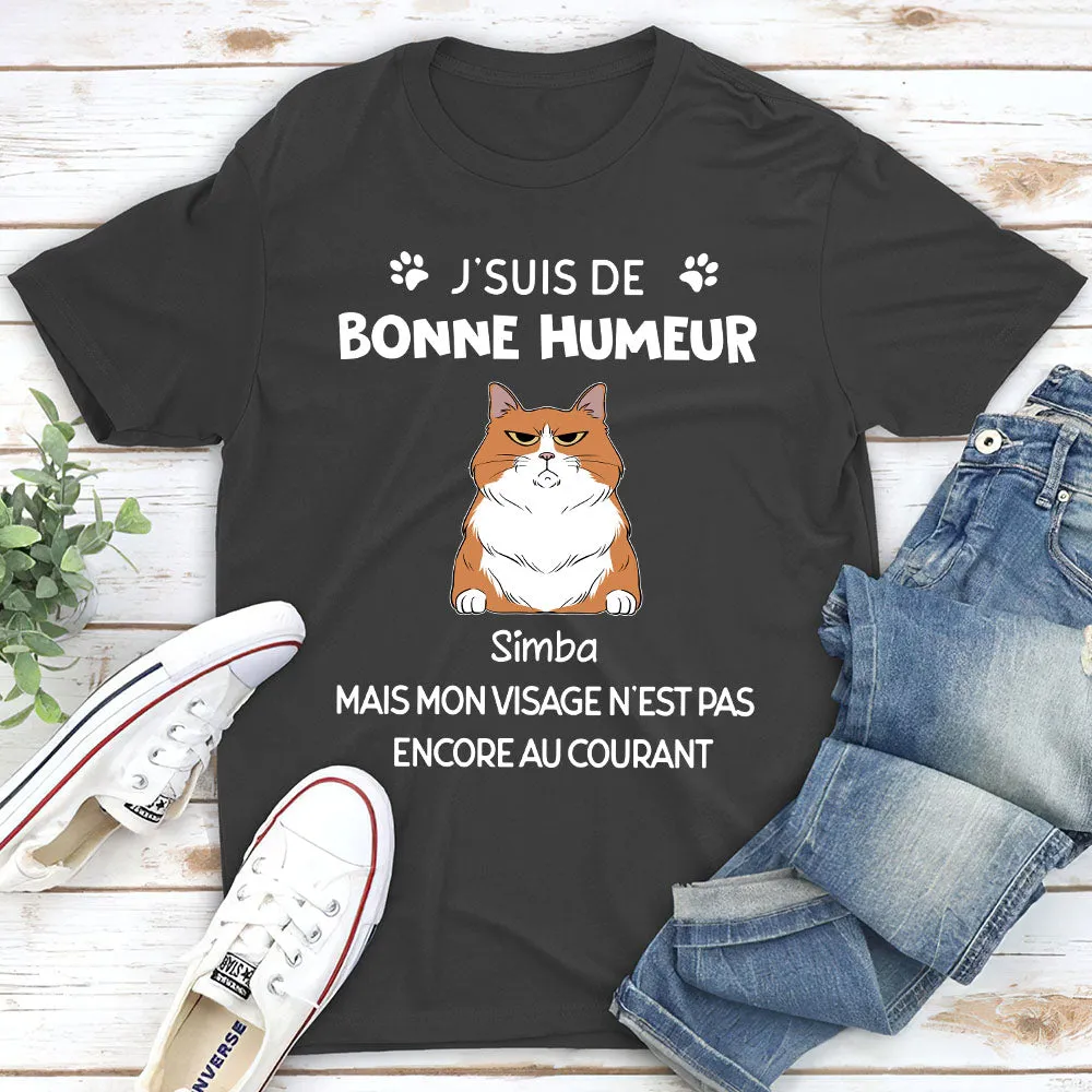 T-shirt Unisex Personnalisé - Chat De Bonne Humeur