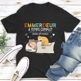 T-shirt Unisex Personnalisé - Emmerdeurs À Temps Complet