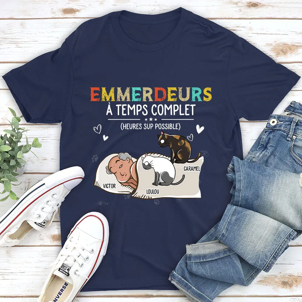 T-shirt Unisex Personnalisé - Emmerdeurs À Temps Complet