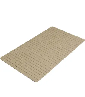 Tapis fond de baignoire antidérapant PVC beige sable mosaic