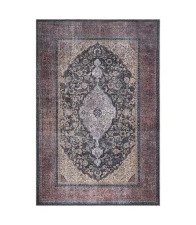 Tapis orient style AFSHAN VINTAGE en polyester doux et soyeux