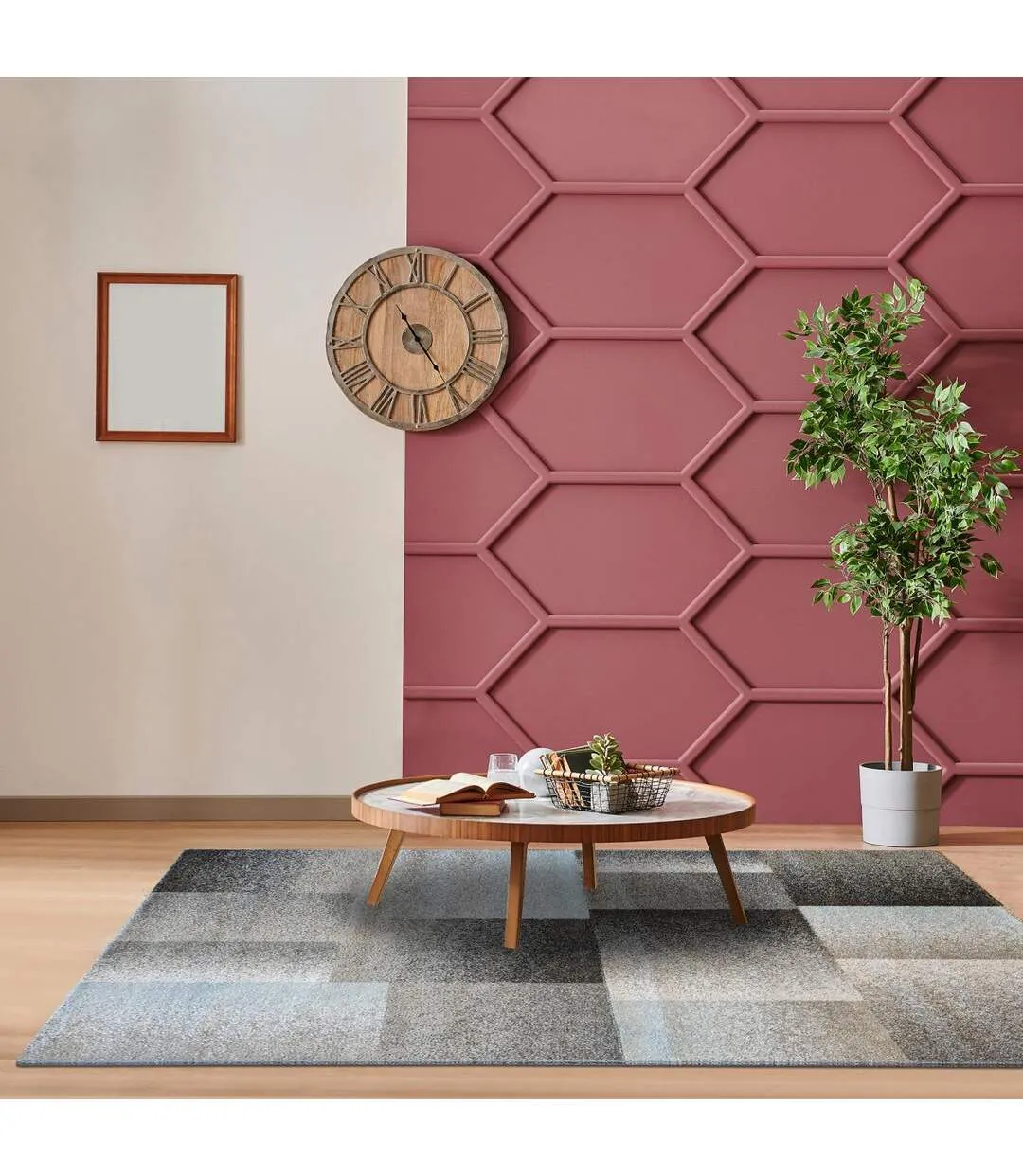 Tapis salon DERBY en polypropylène doux et soyeux
