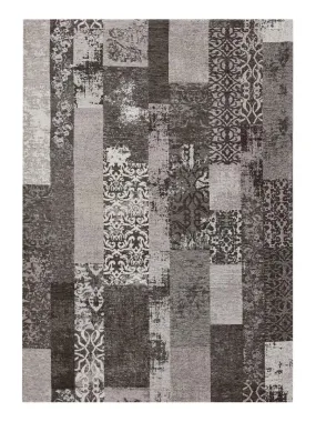 Tapis salon MARADO TISSÉ À PLAT en acrylique OEKO TEX® - Gris