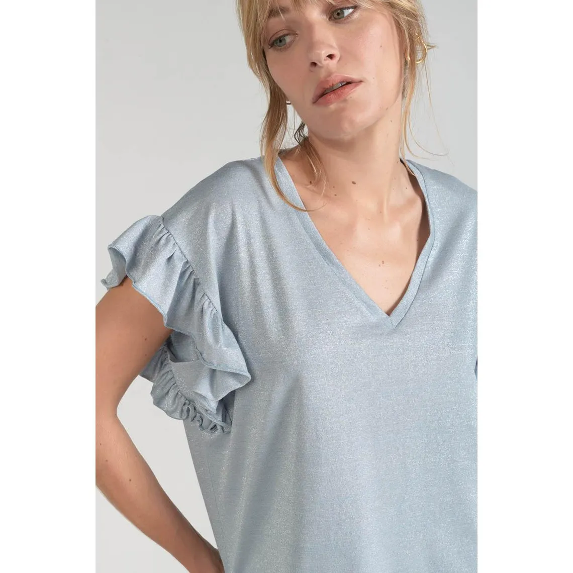 Tee-hirt RYL gris en viscose | 3 Suisses