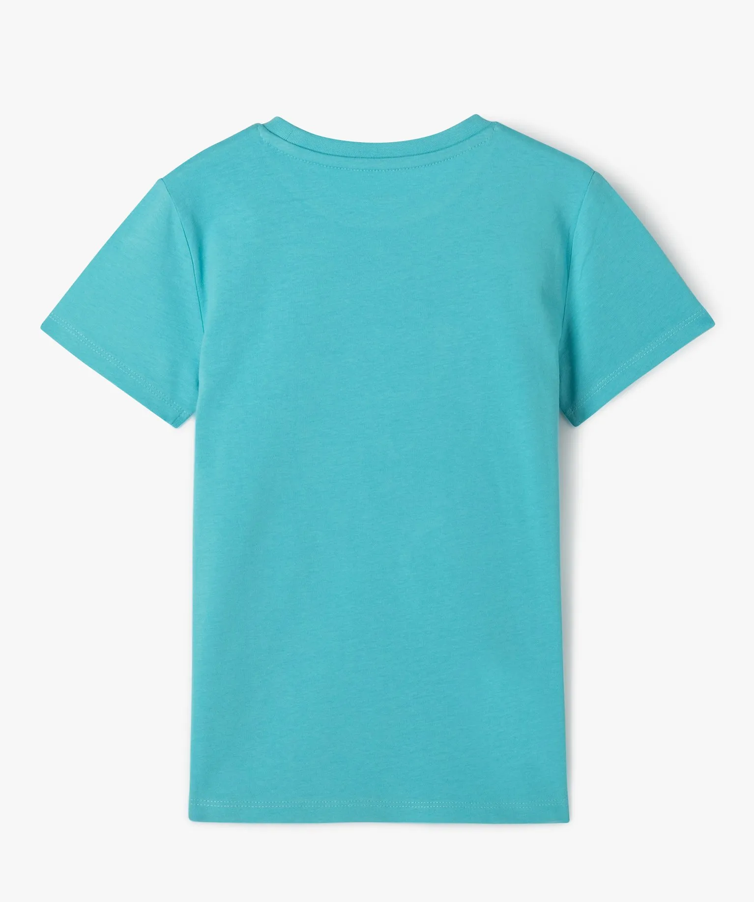 tee-shirt manches courtes a motif en sequins reversibles garcon bleu tee-shirts