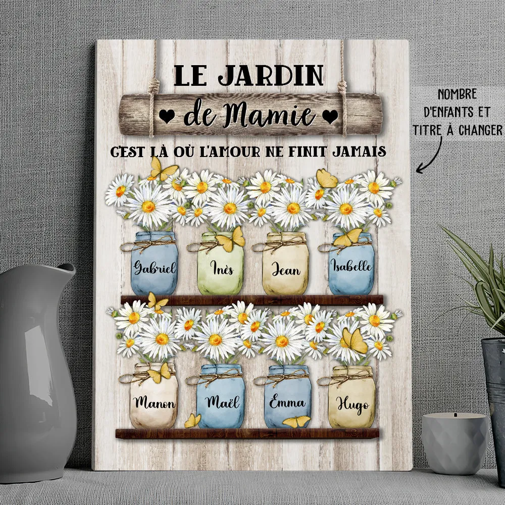 Toile Personnalisée - Le Jardin De Grandmère 2