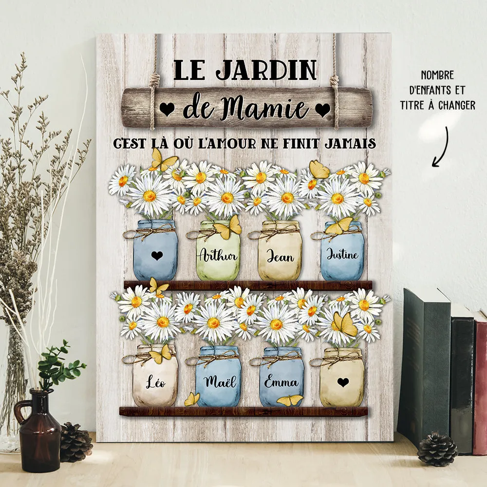 Toile Personnalisée - Le Jardin De Grandmère 2