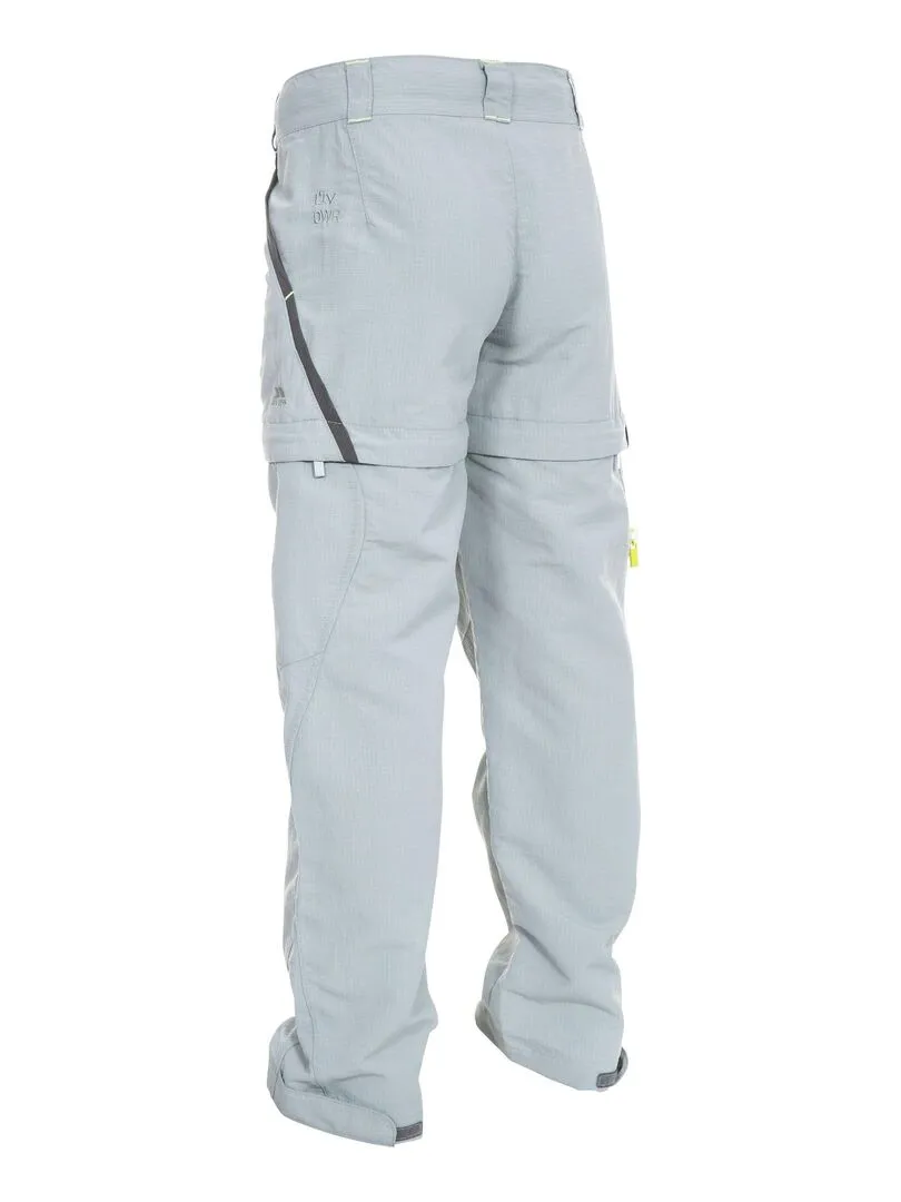 Trespass - Pantalon de randonnée convertible DEFENDER - Gris clair