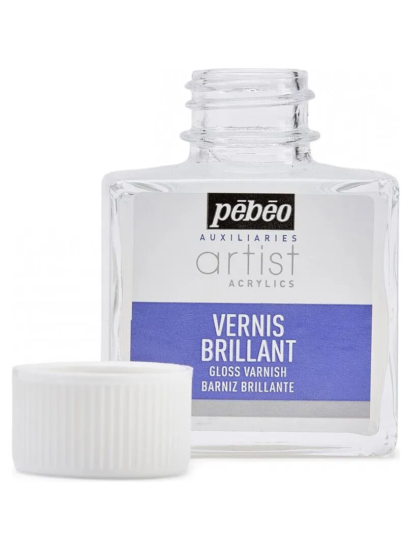 Vernis brillant et transparent pour peinture - 75 ml - N/A