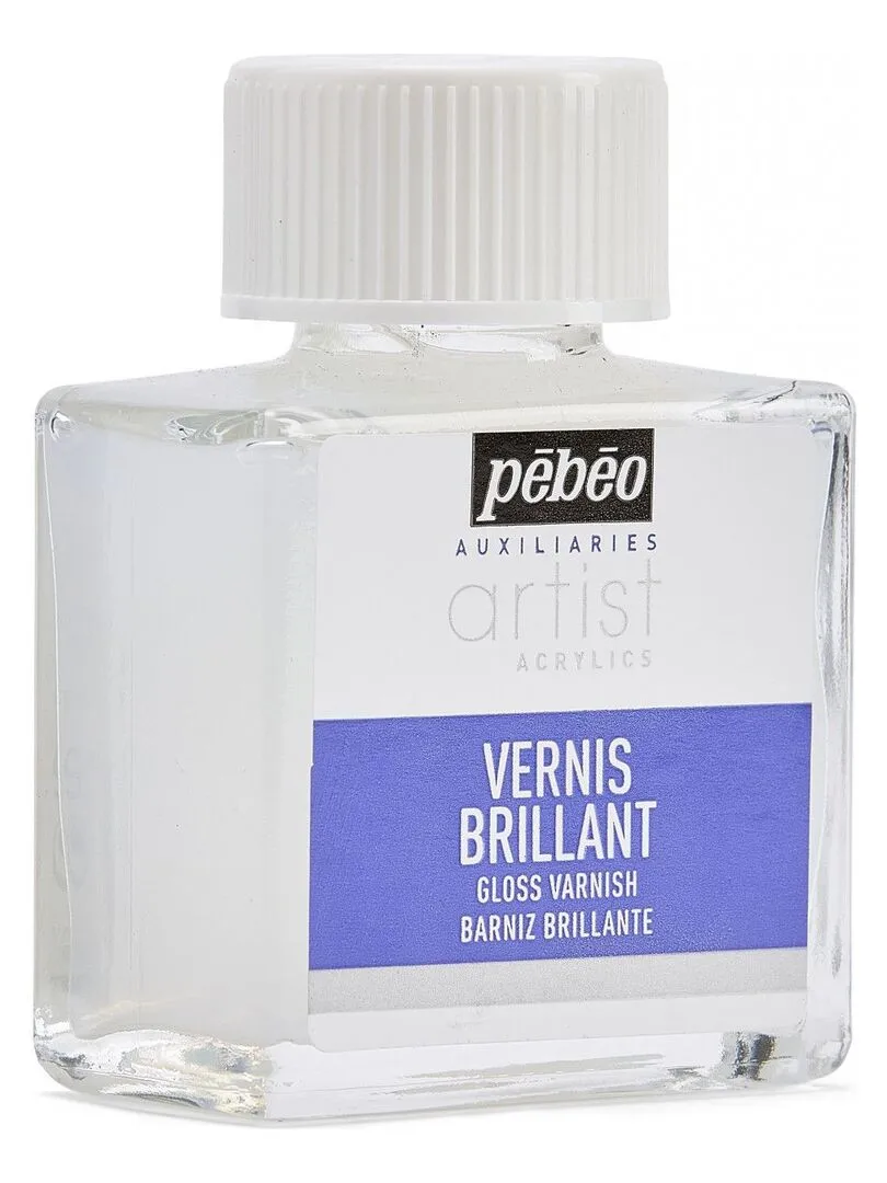 Vernis brillant et transparent pour peinture - 75 ml - N/A