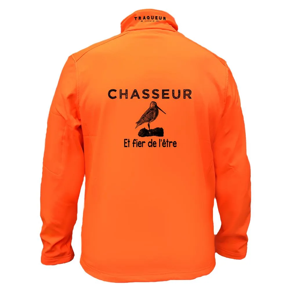 Veste softshell Bécasse Homme ou Femme avec/sans capuche – Chasseur et fier de l’être