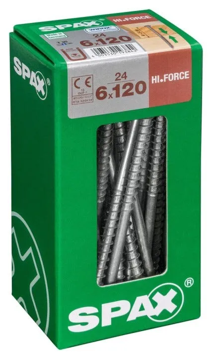 Vis HI.FORCE TX Ø6xL120mm WIROX (x24)