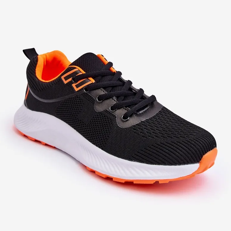 WR1 Chaussures de sport classiques pour hommes à lacets Noir-Orange Jasper le noir