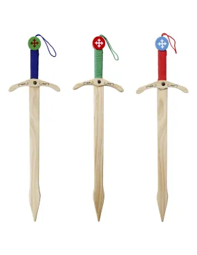 Épée templière en bois pour enfants (55 cm.) ⚔️ Boutique Épées