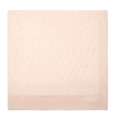 Étole FF - Étole en soie rose | Fendi